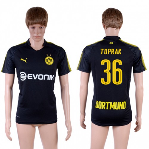 Dortmund #36 Toprak Away Soccer Club Jersey - Click Image to Close